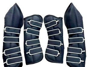 Carlson Saddlery protective horse boots for dressage Shock-absorbent horse jumping boots Wholesale bell boots for horse training Custom horse leg