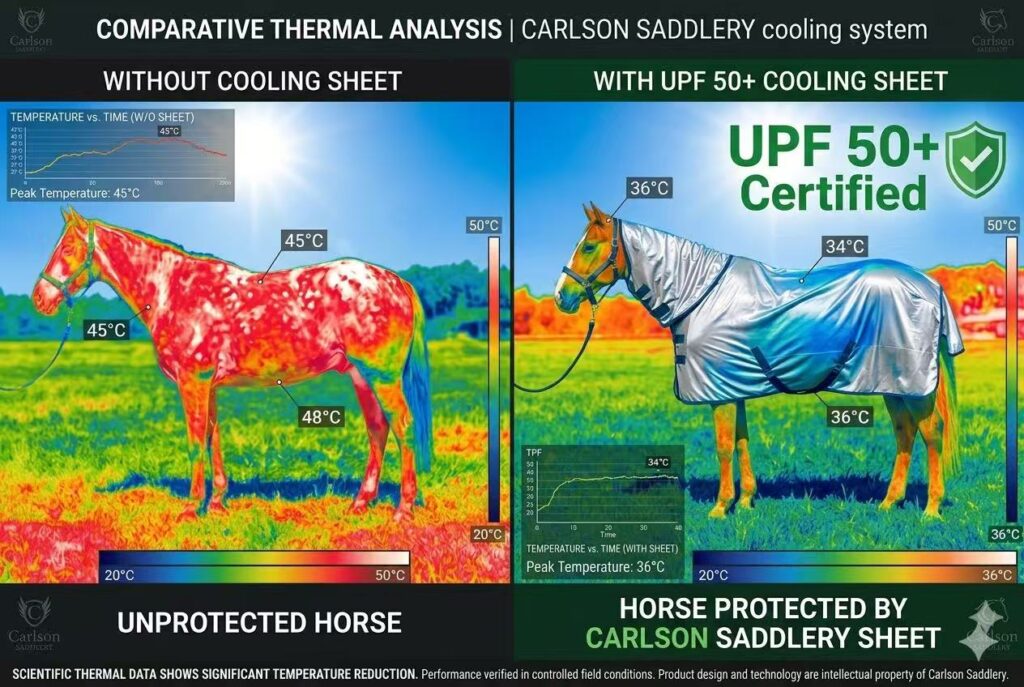 Technical Guide: UPF Ratings and Material Selection for Lightweight Summer Horse Sheets
