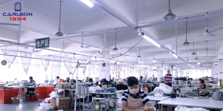 In-house horse tack production workshop at Carlson Saddlery