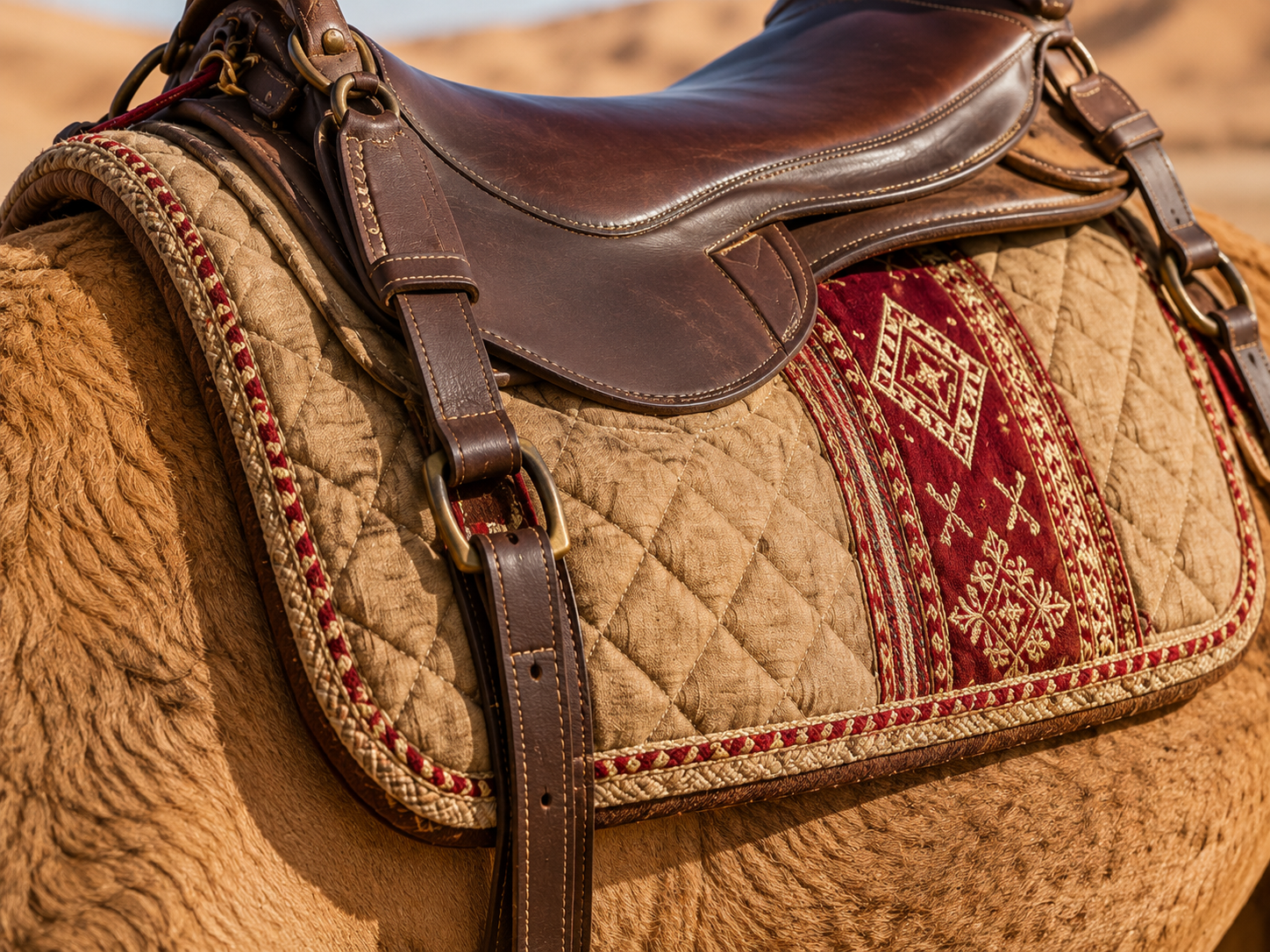 Custom Camel Saddle Pads and Cushioning Layers