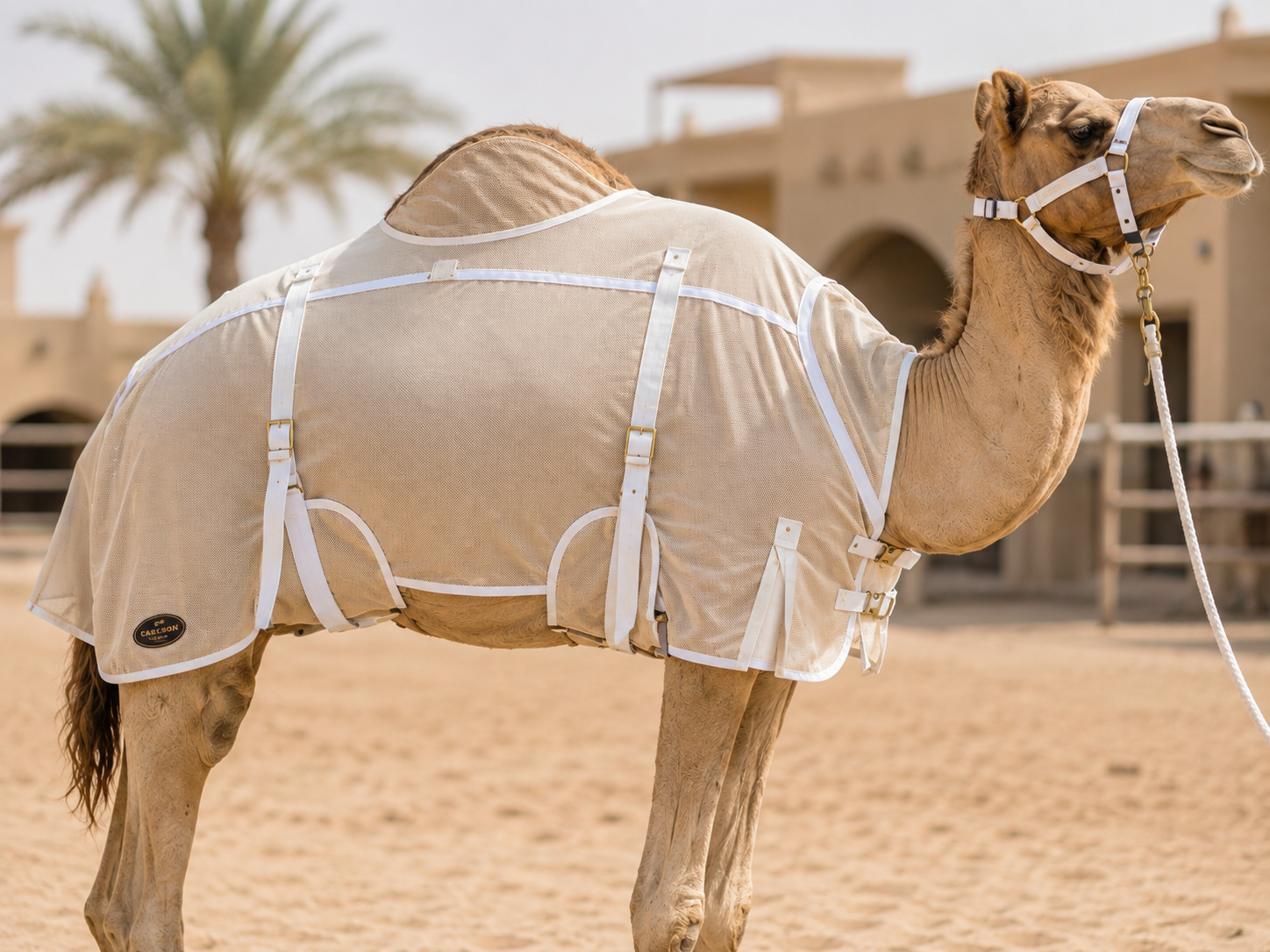 Lightweight summer camel sheets and breathable dust covers (جل صيفي) by custom camel rugs manufacturer