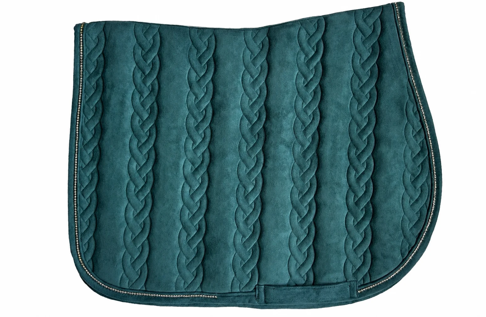 Custom cable quilted saddle pad sample for OEM and private label collections